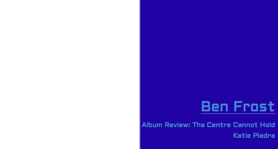 Music Review: Ben Frost