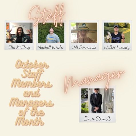 October Staff Members and Manager of the Month