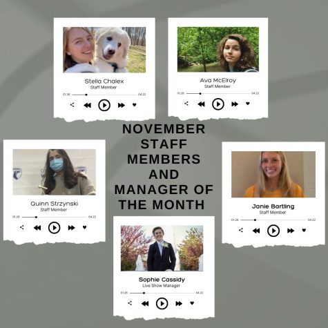 November Staff Members and Manager of the Month